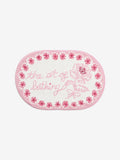 Cath Kidston pink cotton bath mat with slogan - British product