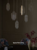 Clear Arundel glass rods for pendant light H82385, imported from the UK