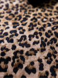 Rockett St George leopard print velvet throw 150x120cm - British product