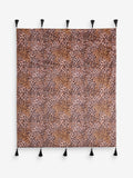 Rockett St George leopard print velvet throw 150x120cm - British product