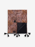 Rockett St George leopard print velvet throw 150x120cm - British product