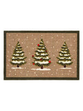 My Mat indoor mat Christmas Winter Trees beige 75x50cm (British brand)