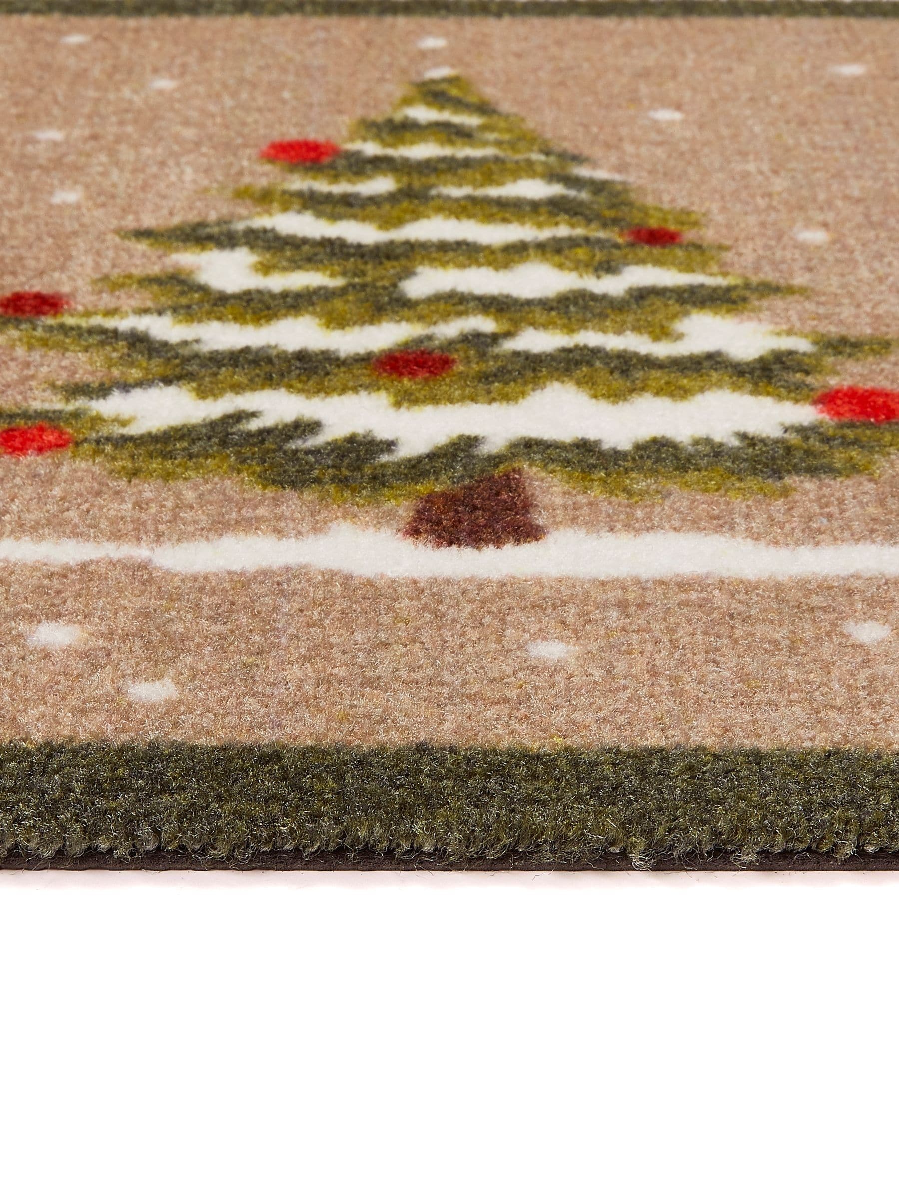 My Mat indoor mat Christmas Winter Trees beige 75x50cm (British brand)