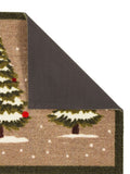 My Mat indoor mat Christmas Winter Trees beige 75x50cm (British brand)