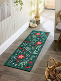 My Mat green Christmas festive joy runner 150x50cm, imported from the UK