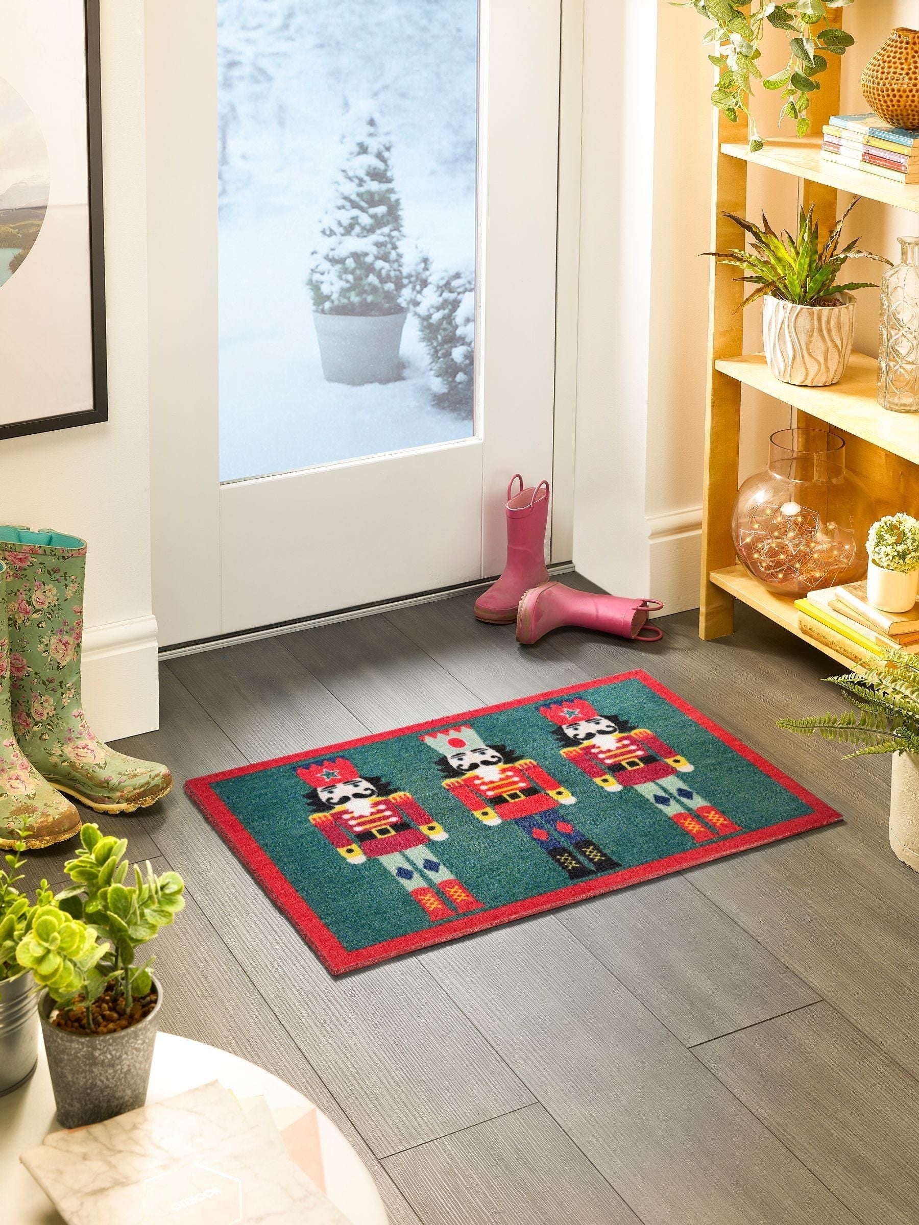 My Mat red Christmas nutcracker mat 75x50cm, imported from the UK