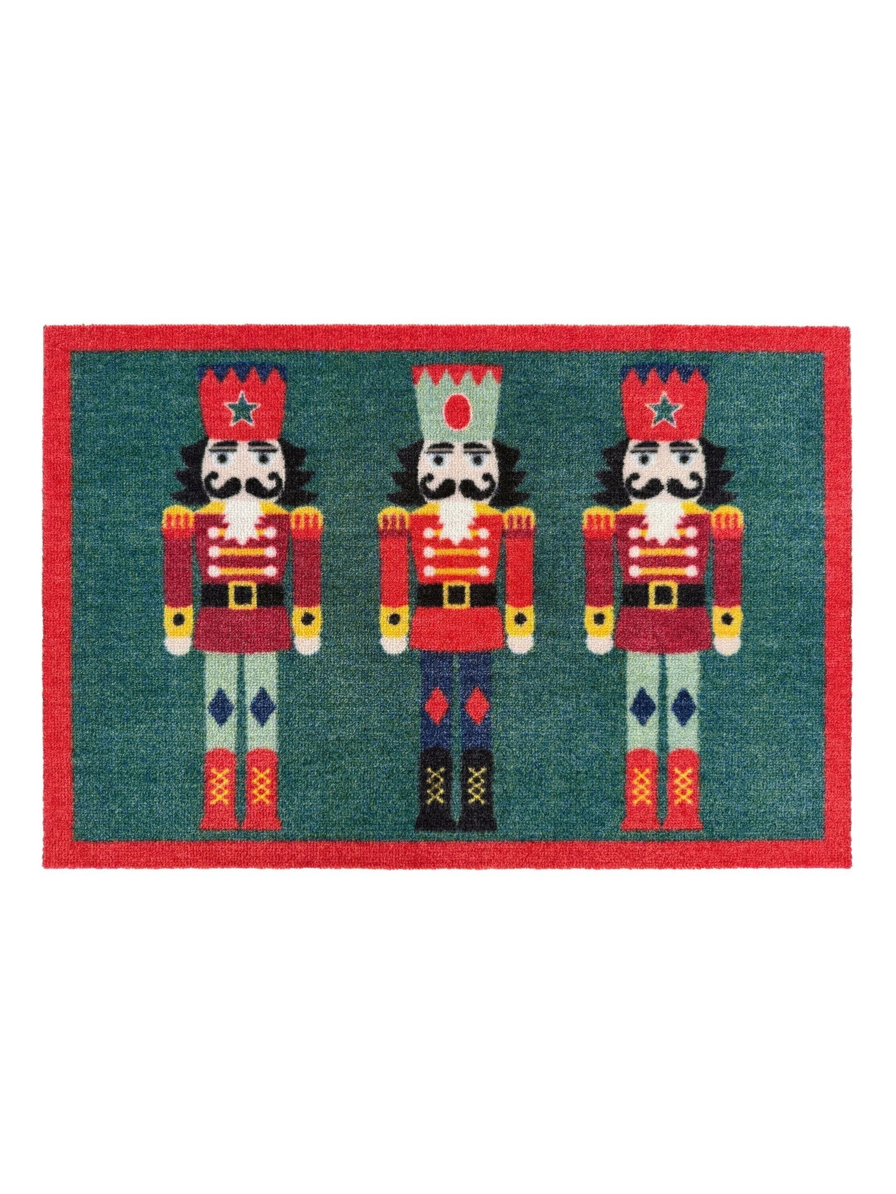 My Mat red Christmas nutcracker mat 75x50cm, imported from the UK