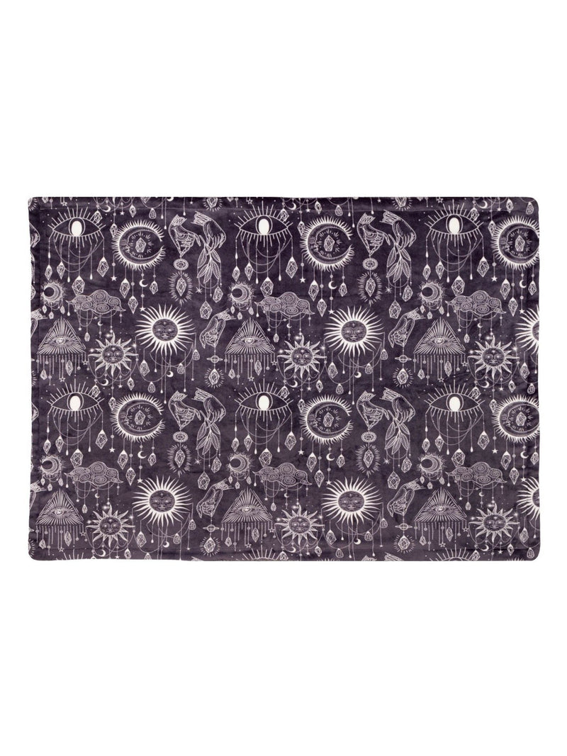 Furn constellation sherpa fleece throw charcoal grey (British brand)