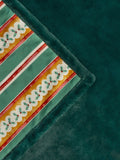 Furn Green Christmas faux fur throw 180x130cm (British brand)