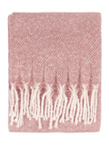 Wylder Purple Heather Isla soft tasselled throw - British product