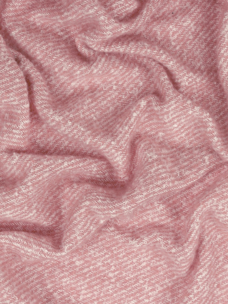 Wylder Purple Heather Isla soft tasselled throw - British product