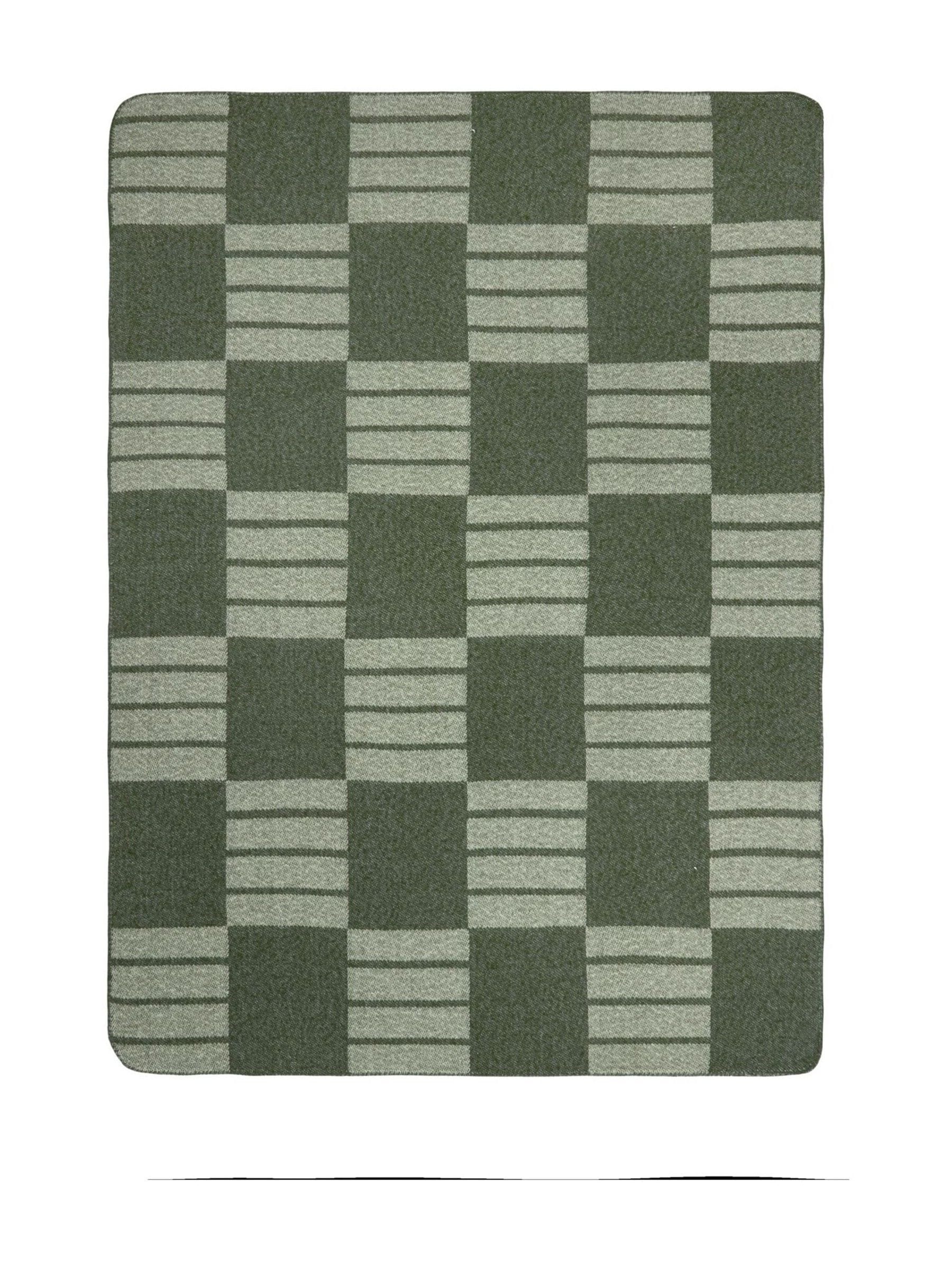 Yard Moss Harlech woven throw 180cm x 130cm, imported from the UK
