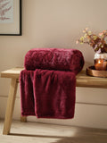 Furn Mocha Brown Kallu Faux Fur Throw 180cm x 130cm