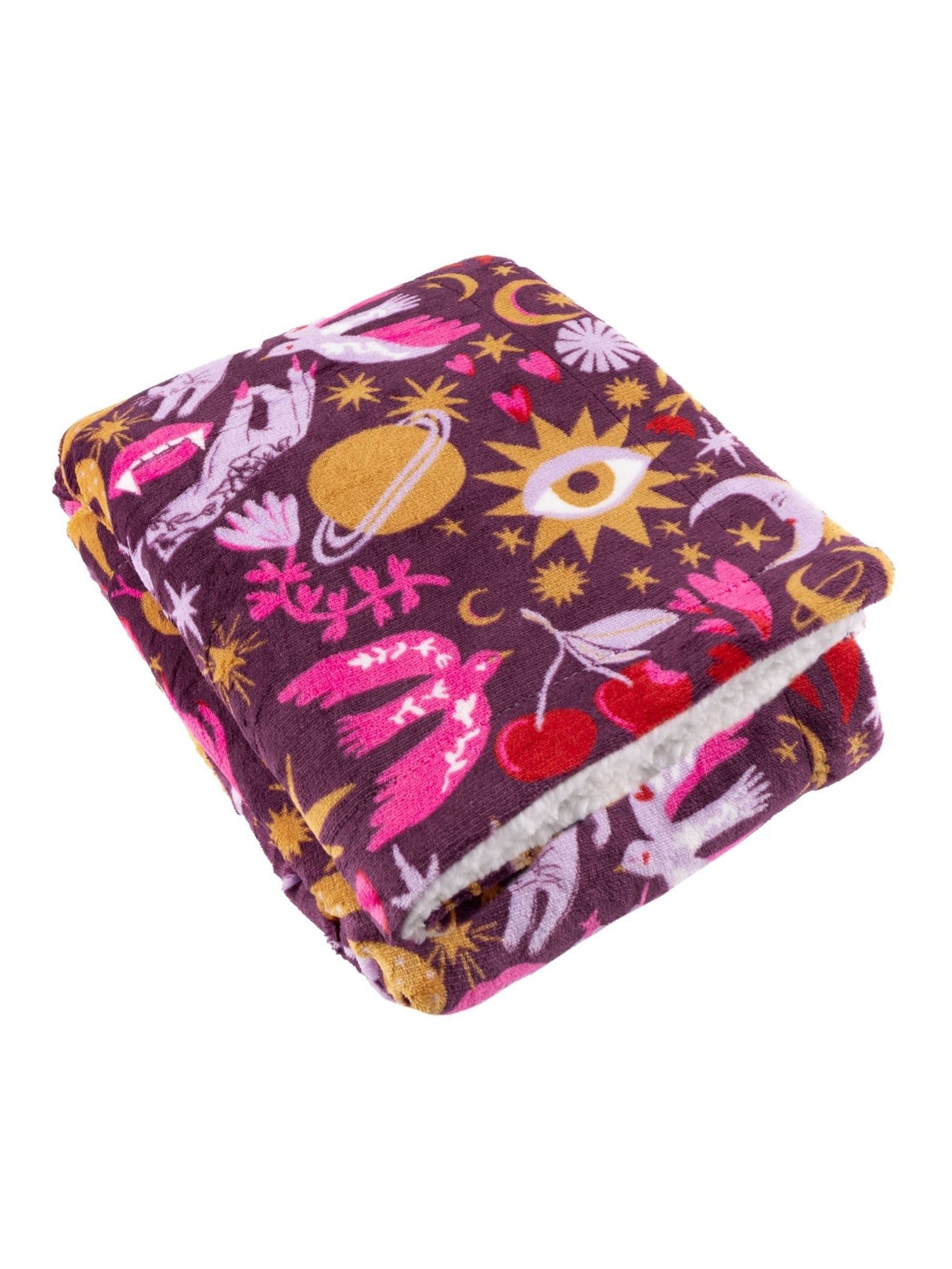 Furn Enchanted Throw pink sherpa fleece 180x130cm (British brand)