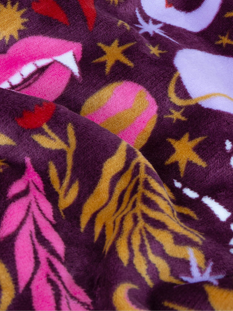 Furn Enchanted Throw pink sherpa fleece 180x130cm (British brand)