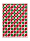 Furn multicolour Star Sherpa fleece throw - British product