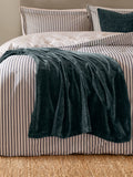 Yard Navy Blue Heavy Chenille Throw