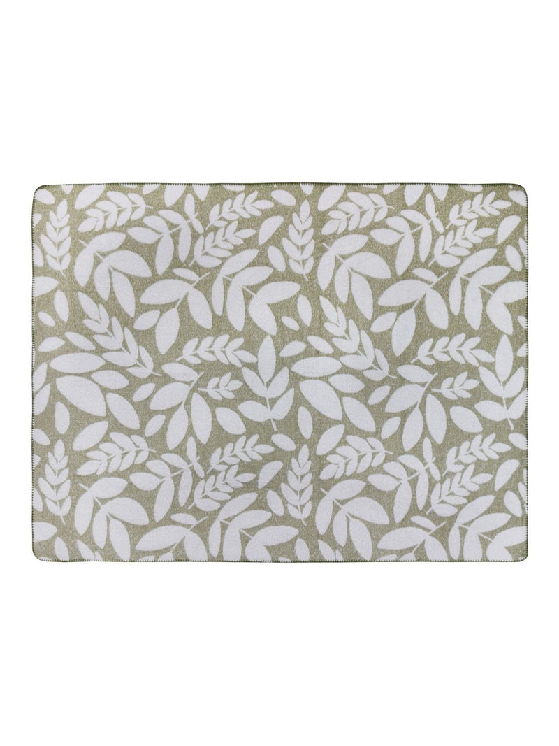 Wylder Olive Green Hazel Woven Throw (British brand)