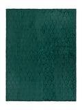 Furn Emerald Green Christmas Festive Trees Fleece Throw