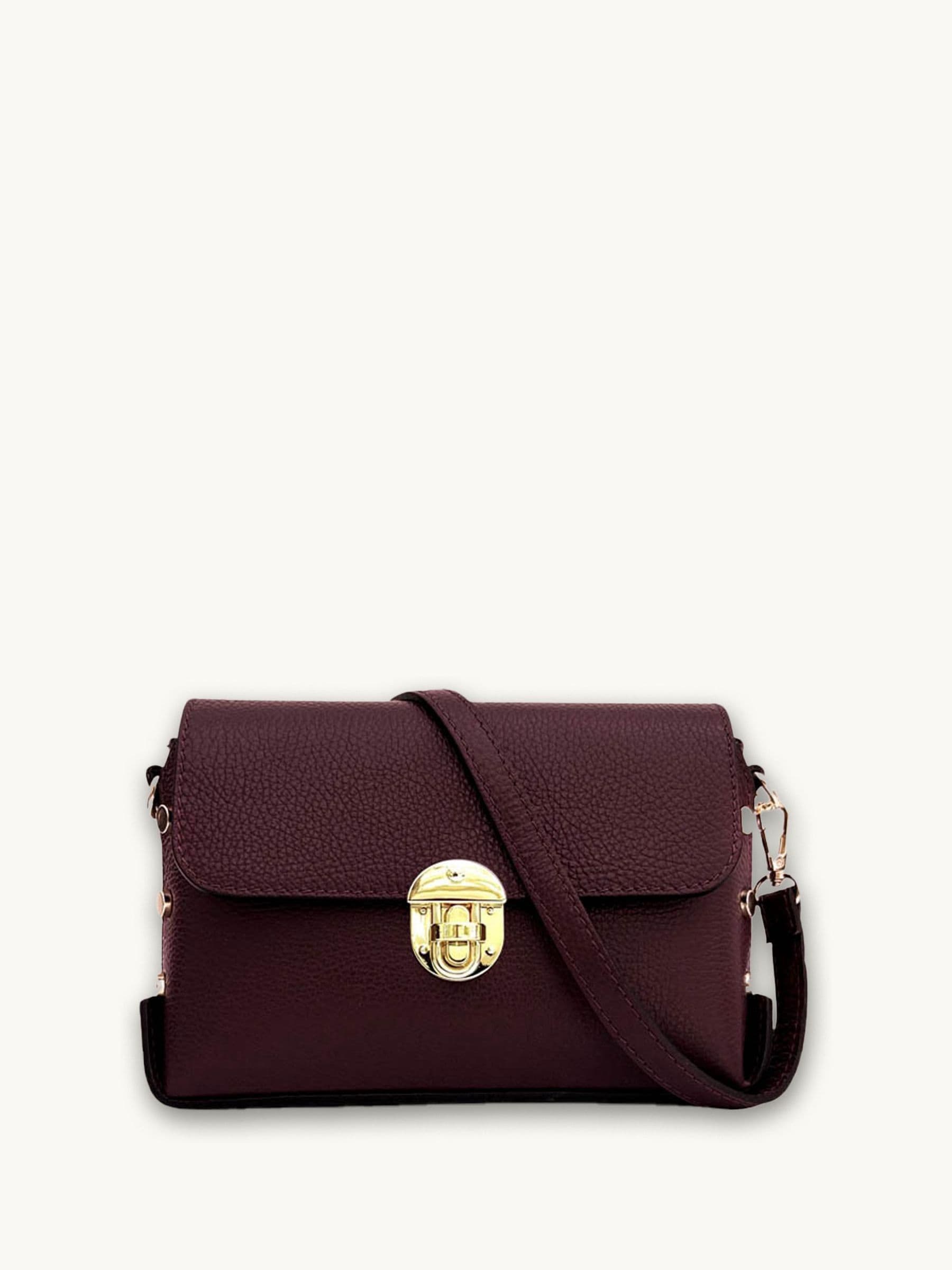 Apatchy Burgundy The Bloxsome Leather Cross-Body Bag