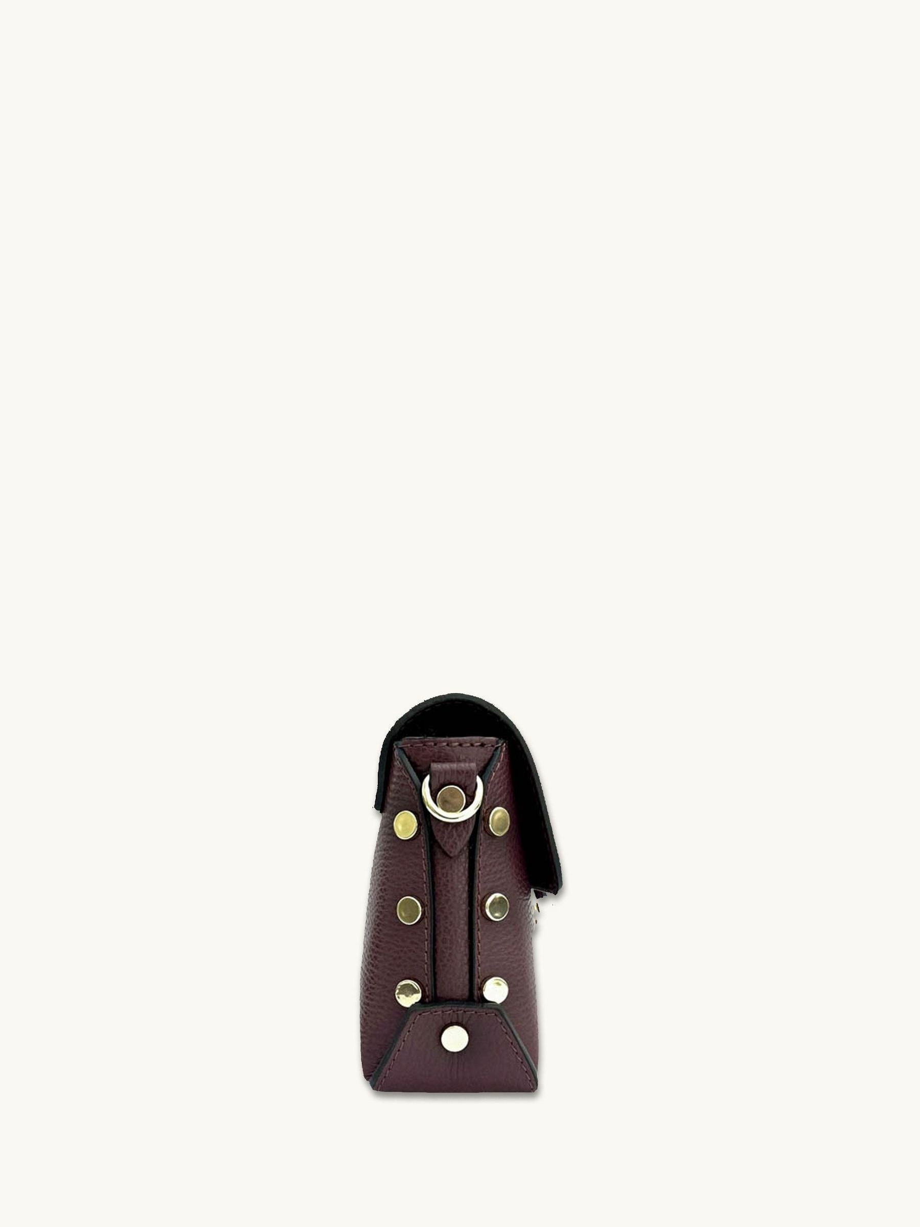 Apatchy Burgundy The Bloxsome Leather Cross-Body Bag