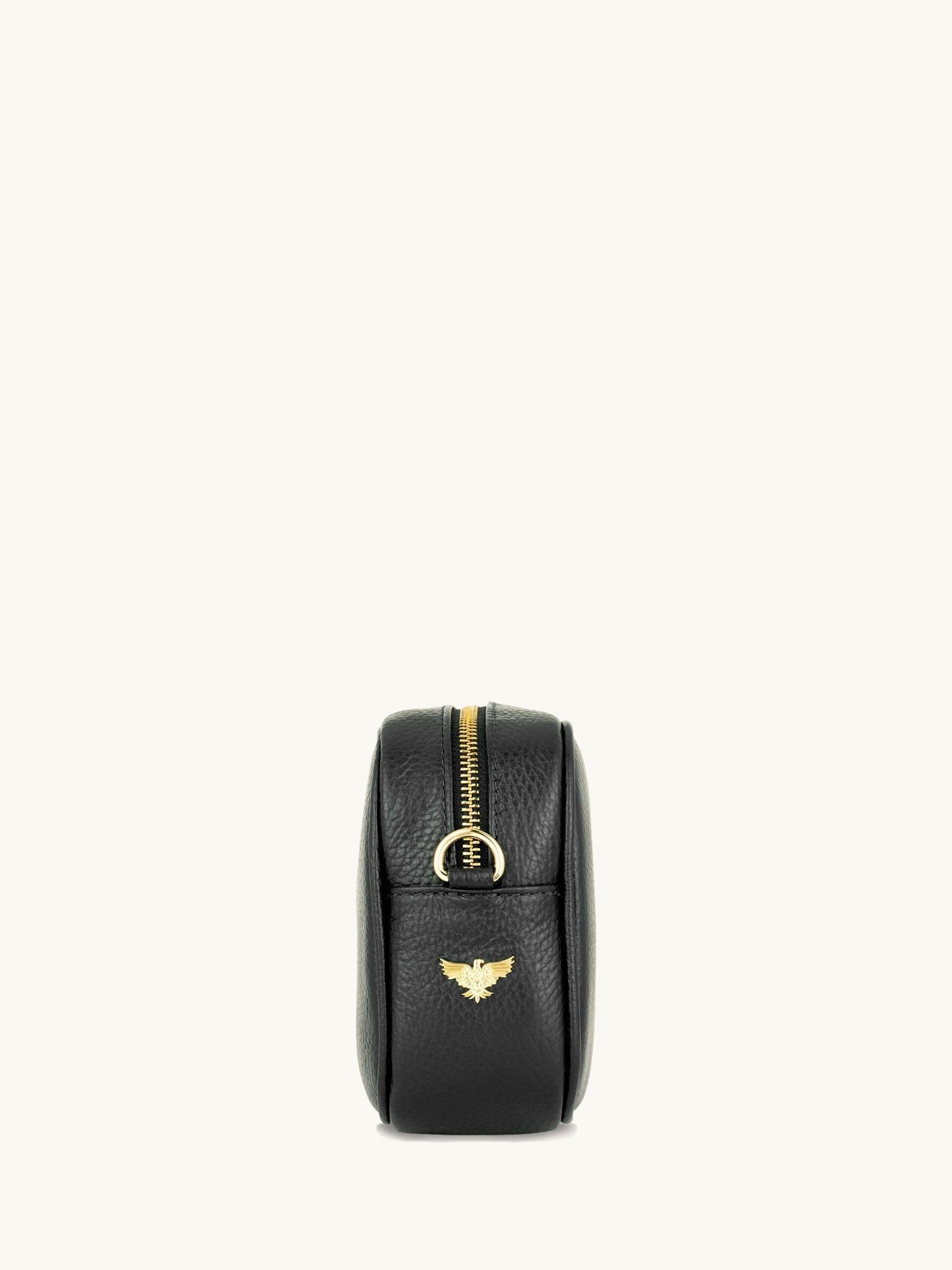 Apatchy black tassel leather cross-body bag - British product