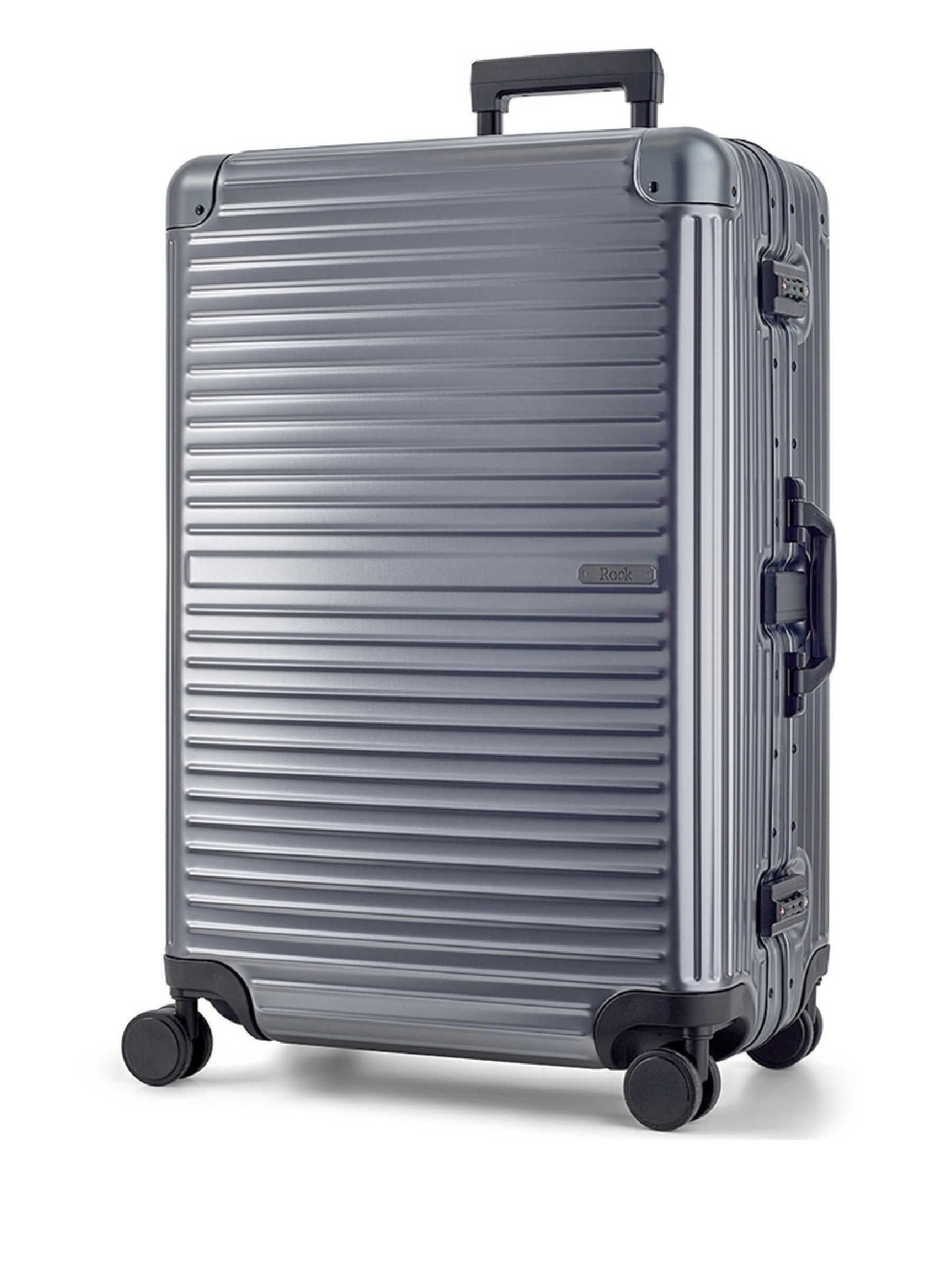 Rock Axel large metallic suitcase - British product