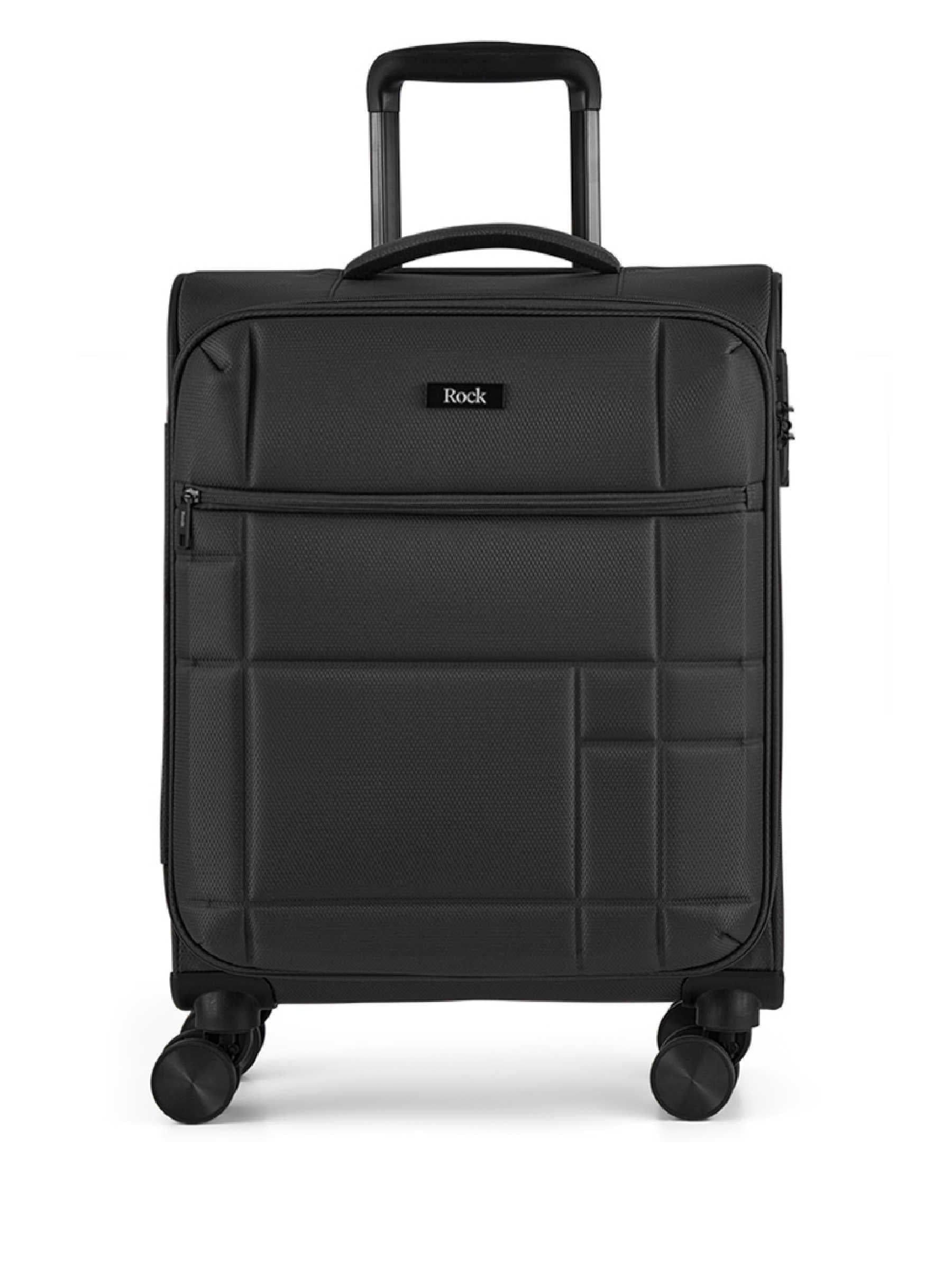 Rock Luggage Black Tokyo Cabin Suitcase