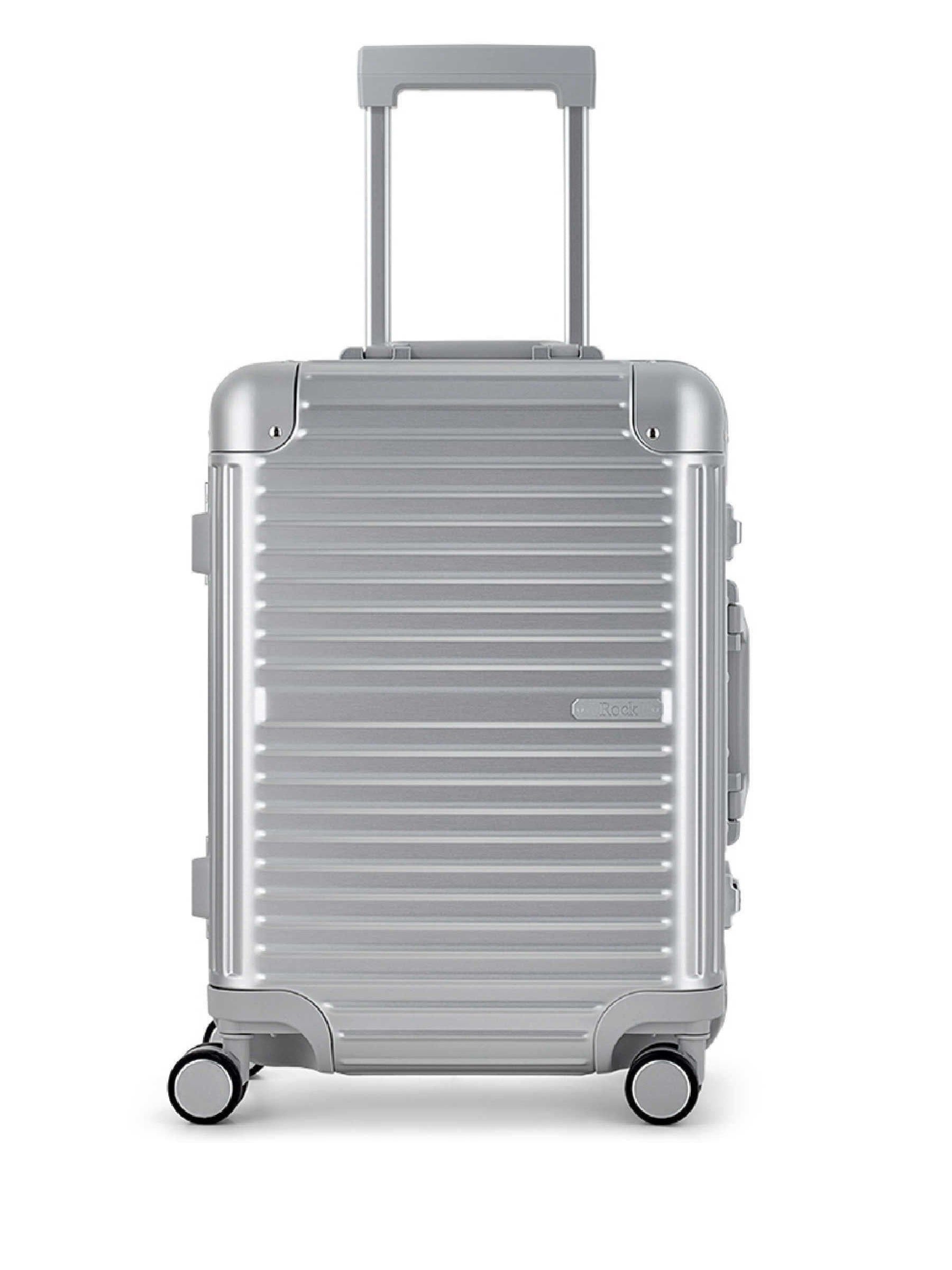 Rock Luggage Silver Axel Cabin Suitcase