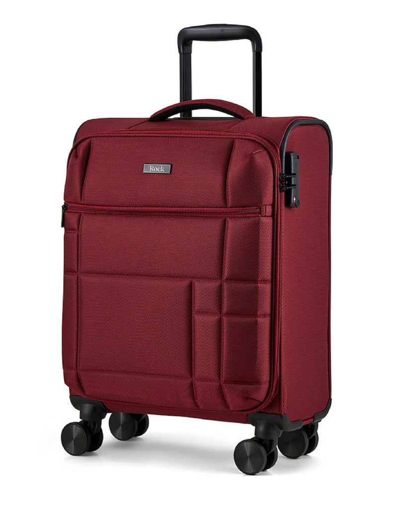 Rock red Tokyo cabin suitcase, lightweight British luggage brand