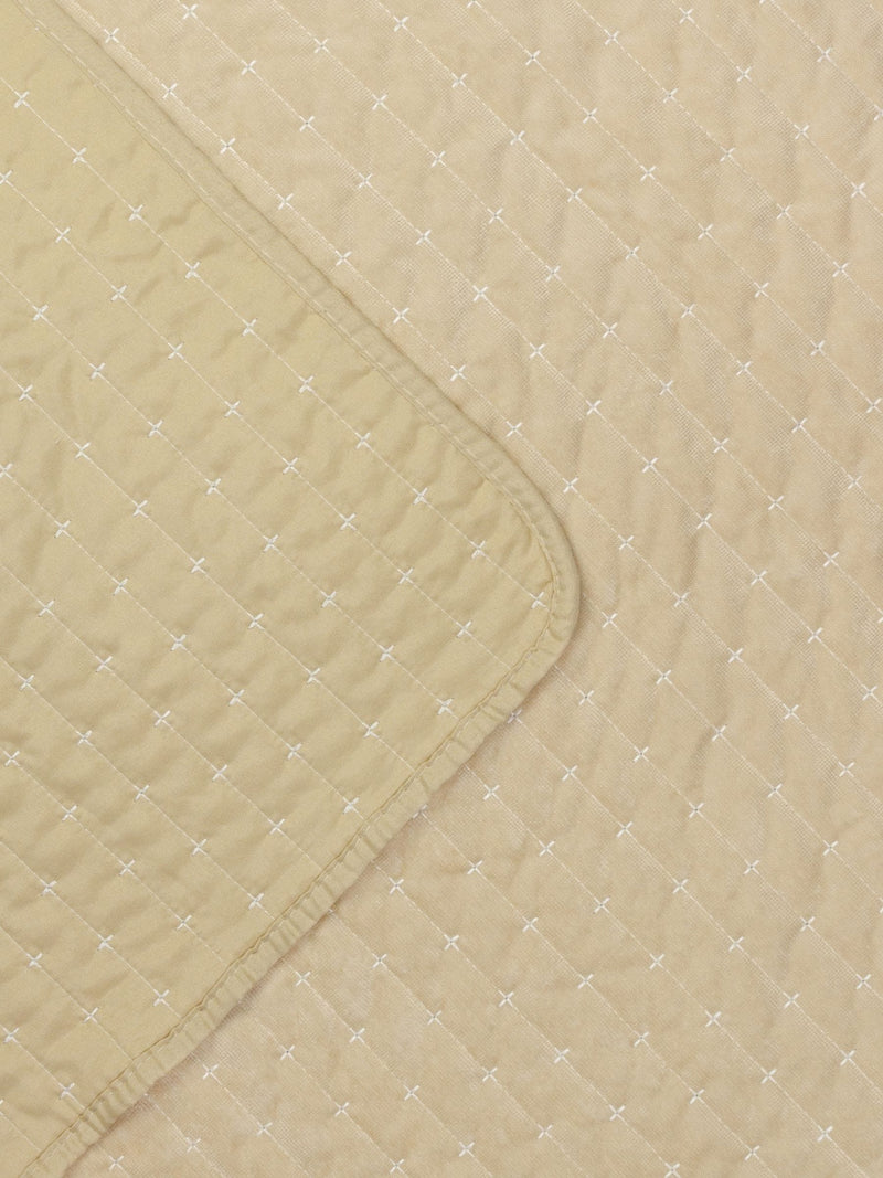 Paoletti champagne Henley pin-cord bedspread, imported from the UK