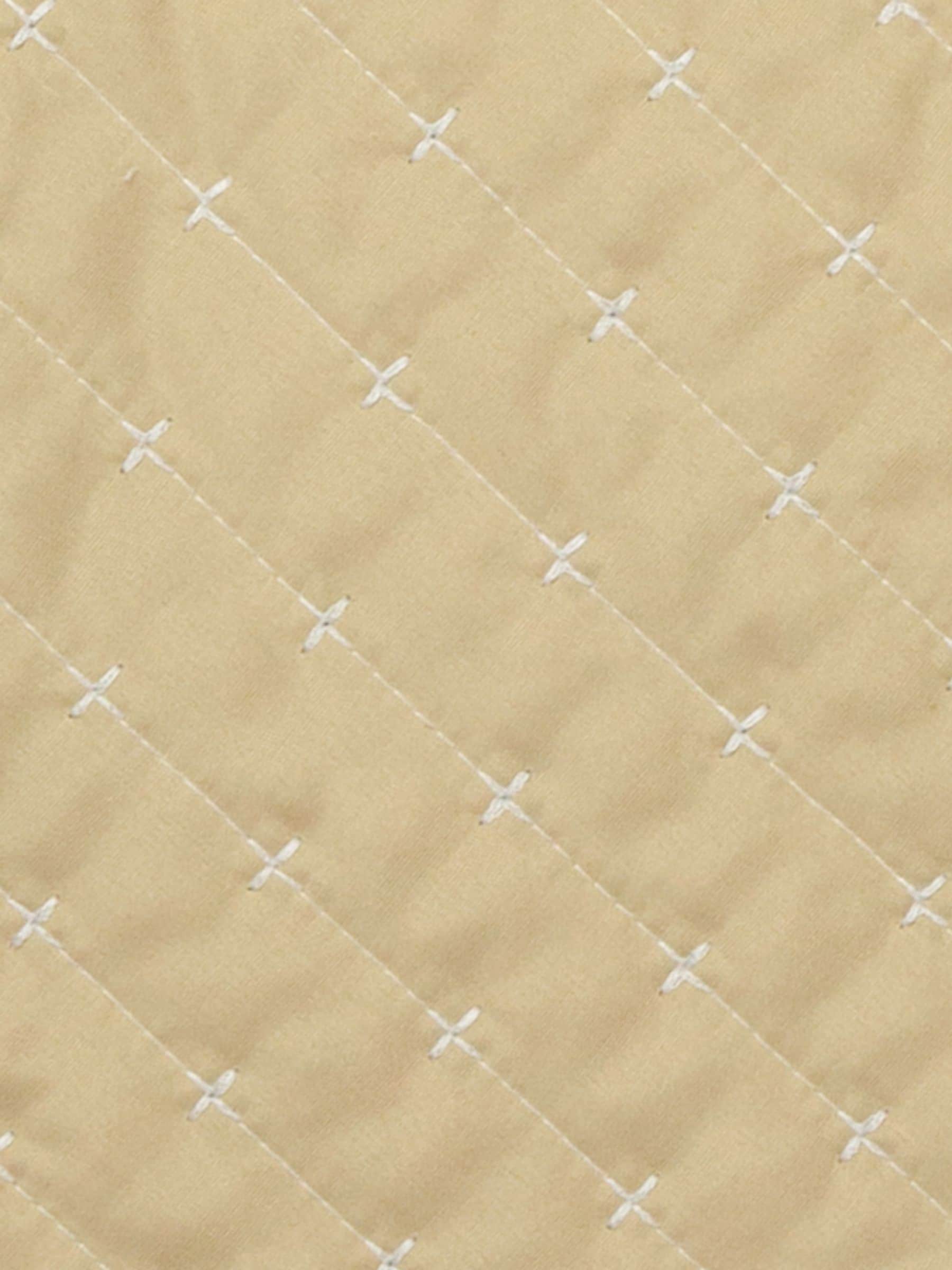 Paoletti champagne Henley pin-cord bedspread, imported from the UK