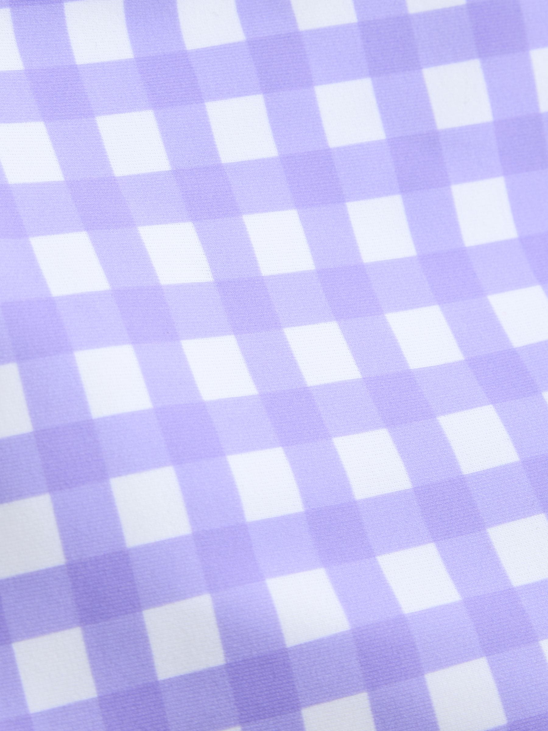JoJo Maman Bébé Lilac Gingham UV swim hat, UK version
