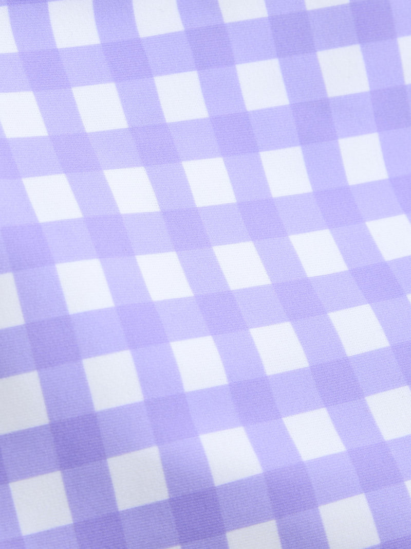 JoJo Maman Bébé Lilac Gingham UV swim hat, UK version