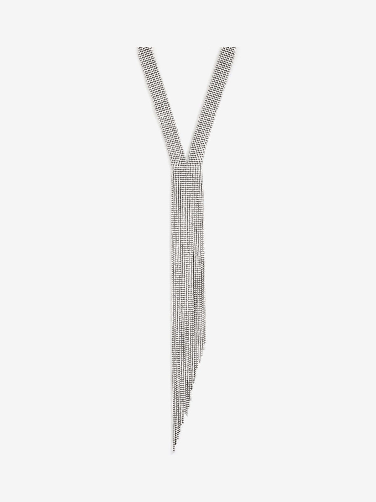 Mood Black Crystal Y Drop Necklace 600mm, imported from the UK