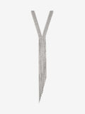 Mood Black Crystal Y Drop Necklace 600mm, imported from the UK