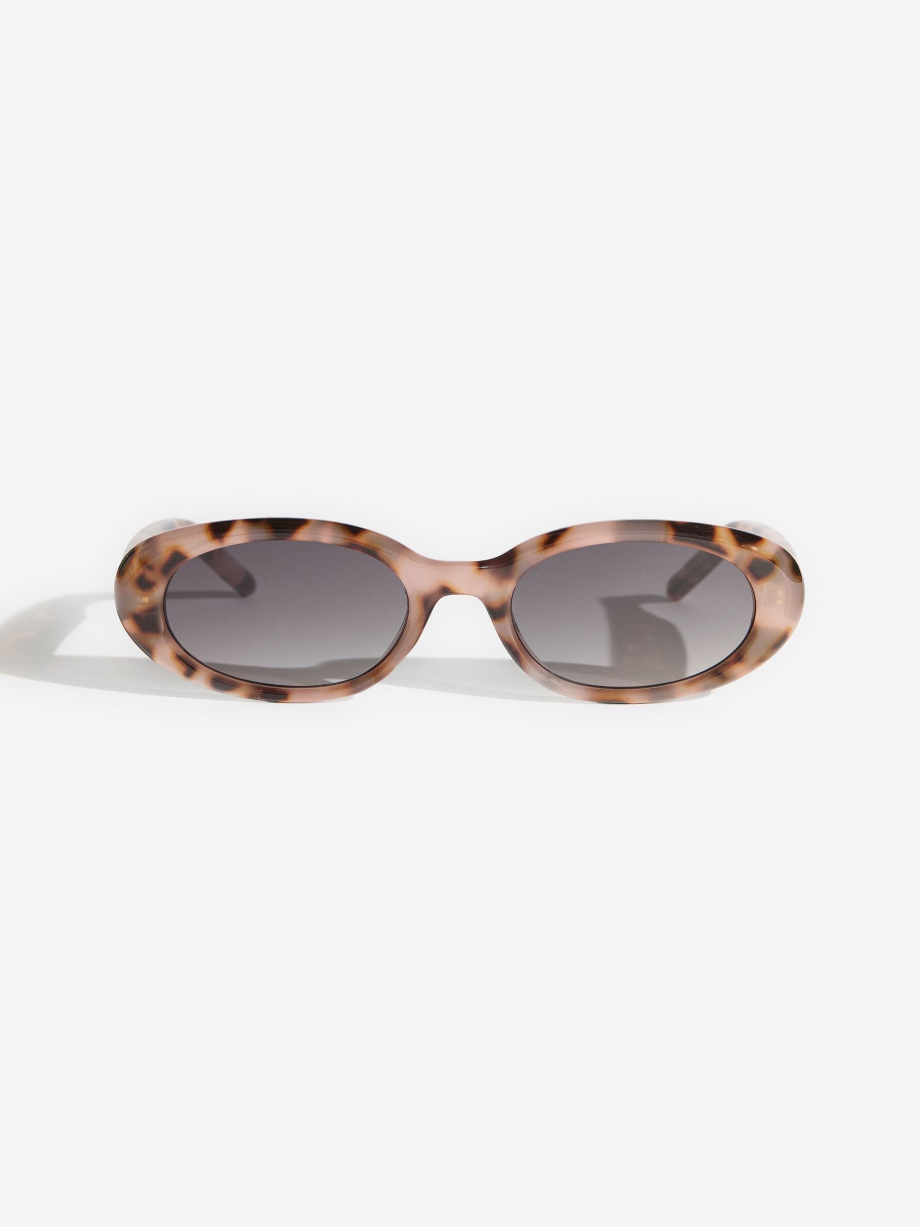 Friends Like These brown round slim sunglasses, imported from the UK