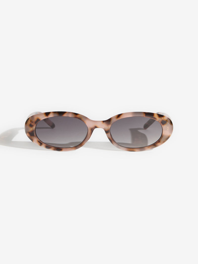 Friends Like These brown round slim sunglasses, imported from the UK