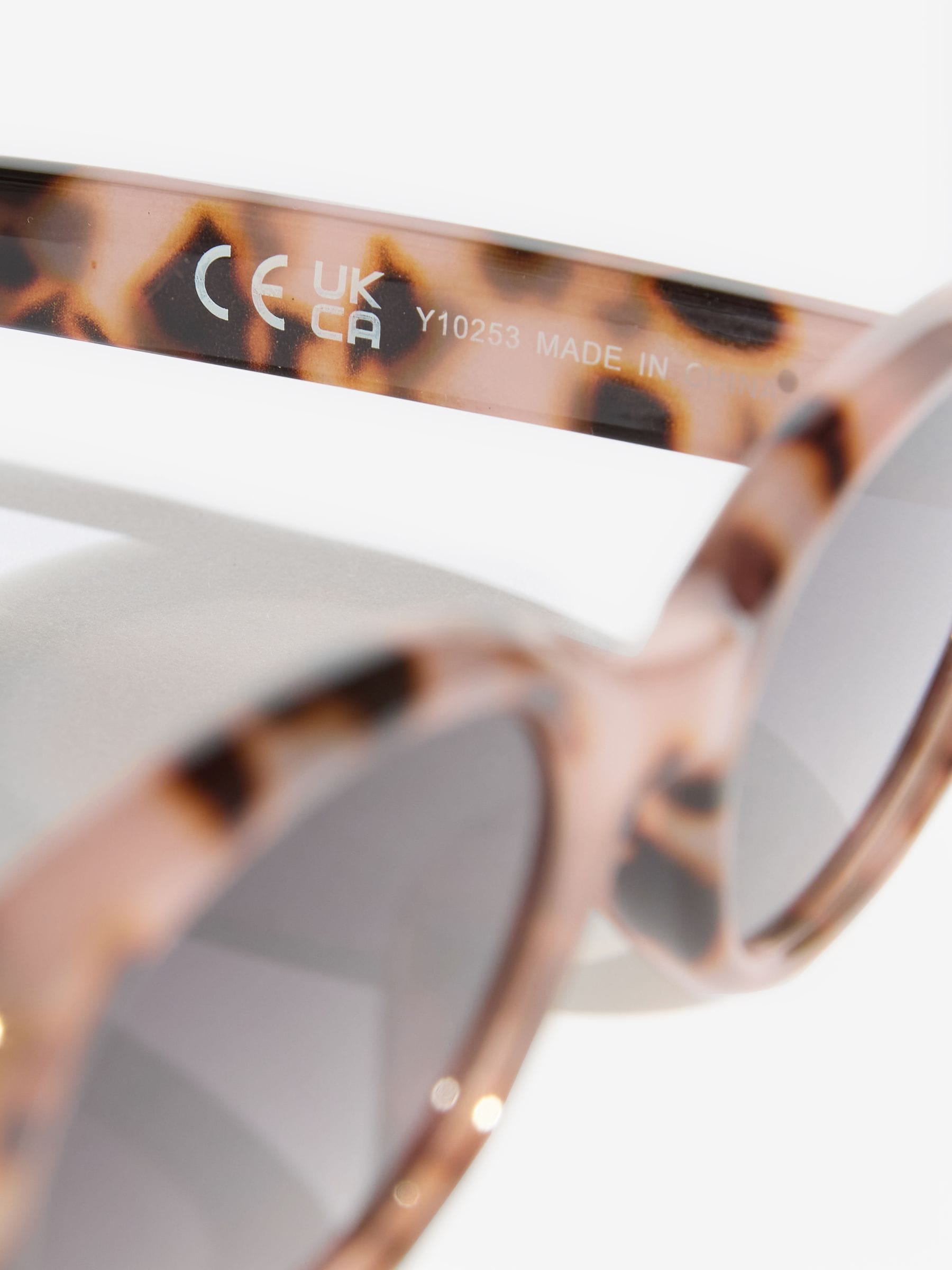 Friends Like These brown round slim sunglasses, imported from the UK