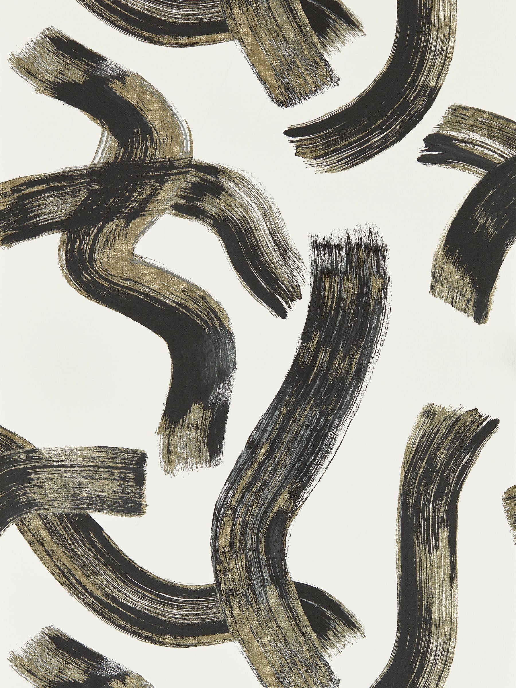 Clarke and Clarke Noir Malevich Metropolitan 10M Wallpaper