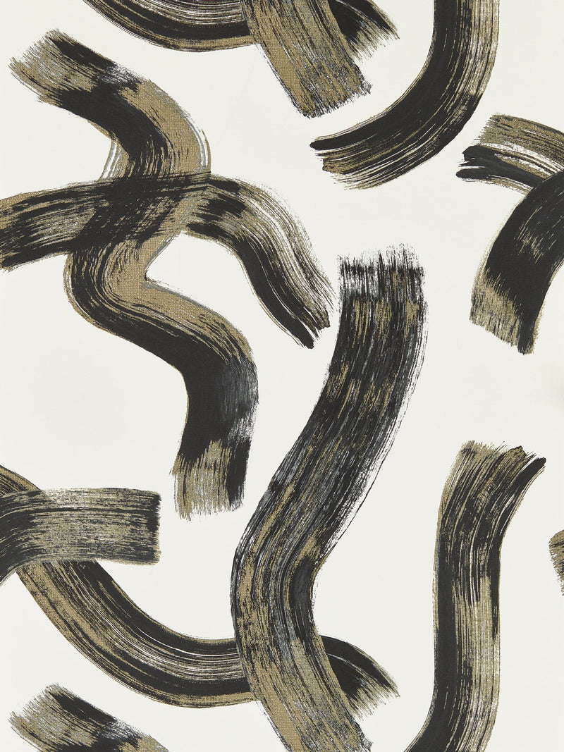 Clarke and Clarke Noir Malevich Metropolitan 10M Wallpaper