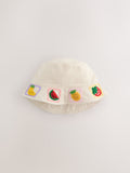 Fruit embroidered bucket hat for children 3-10yrs (British brand)