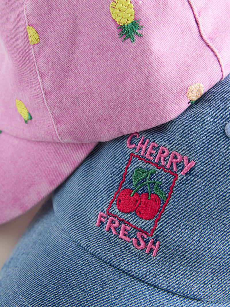 Pink Fruit Blue Cherry caps 2 pack, imported from the UK