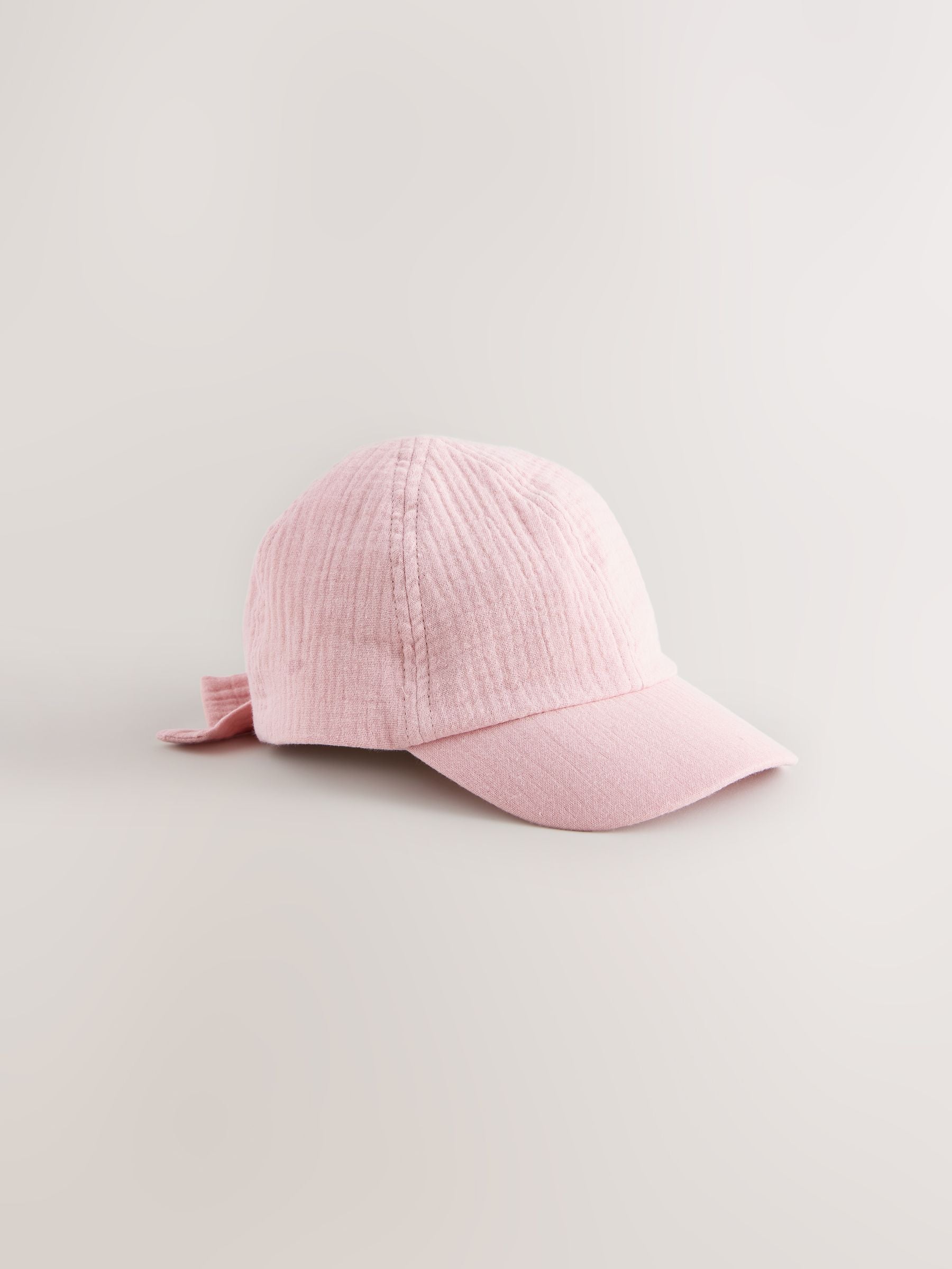 Pink Bow Back Cap (3mths-10yrs)