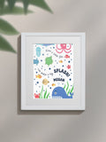 Jonny's Sister personalised under the sea framed print (British brand)