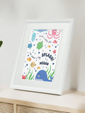 Jonny's Sister personalised under the sea framed print (British brand)