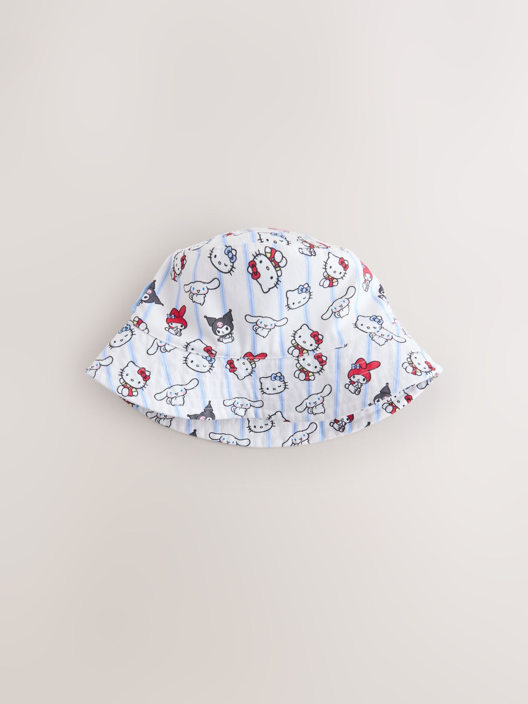 Hello Kitty bucket hat white blue red (British brand)