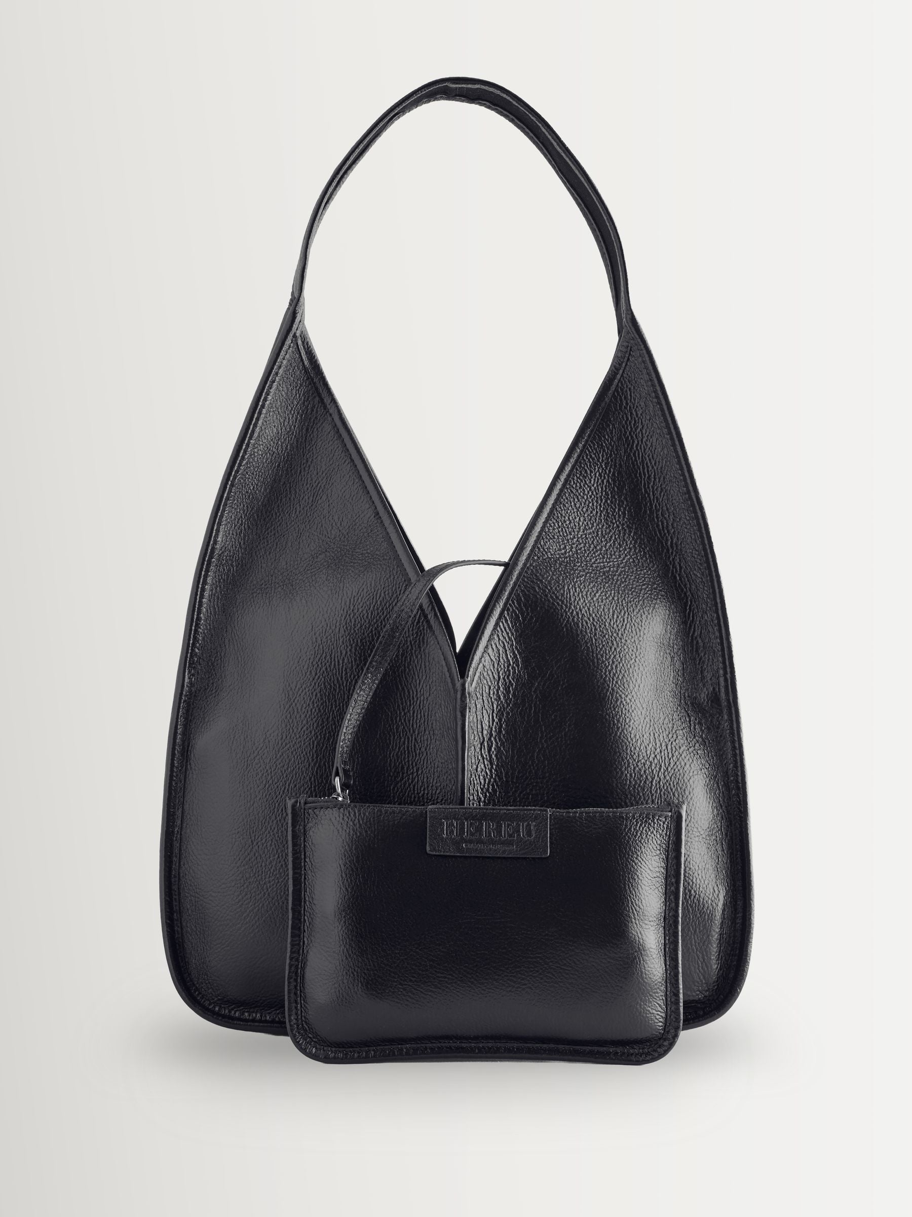 Hereu Studio Red Calella Hobo Trimmed Shoulder Bag