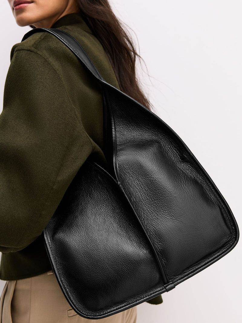 Hereu Studio Red Calella Hobo Trimmed Shoulder Bag