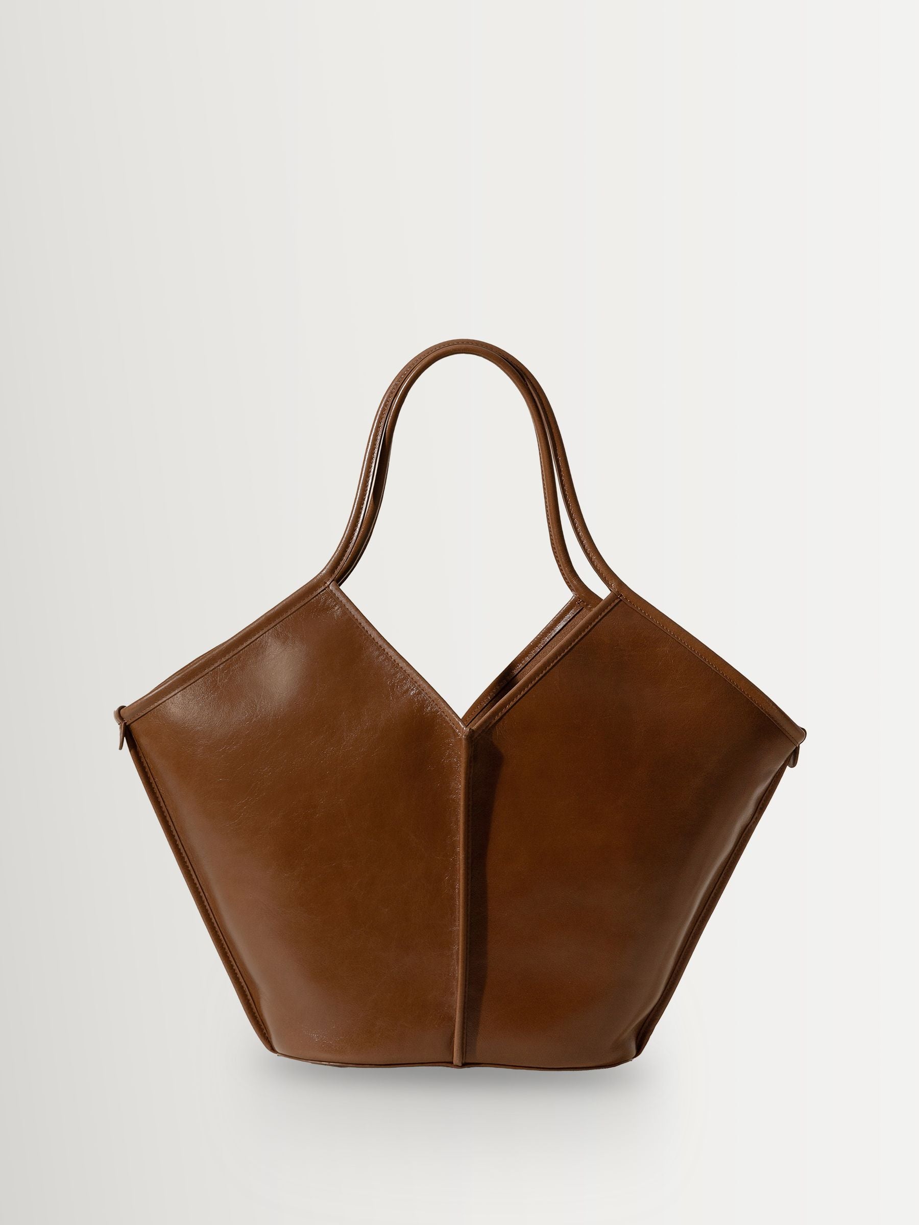 Hereu Studio Light Brown Calella Leather Tote Bag